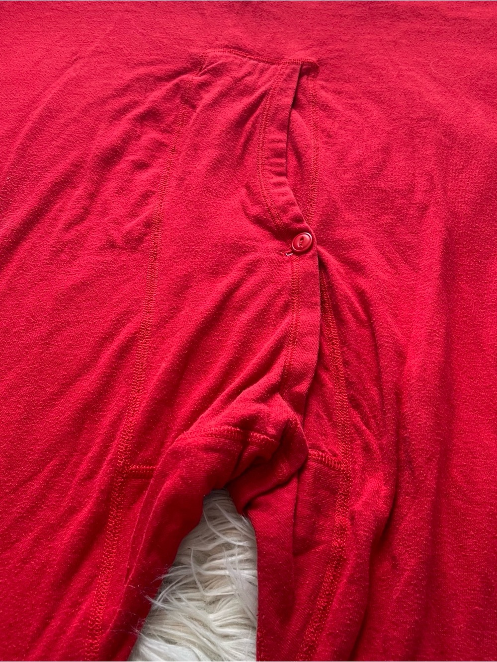 Vintage Duofold One Piece Suit Long Johns Mens XL Thermal Underwear Red USA - Picture 10 of 10